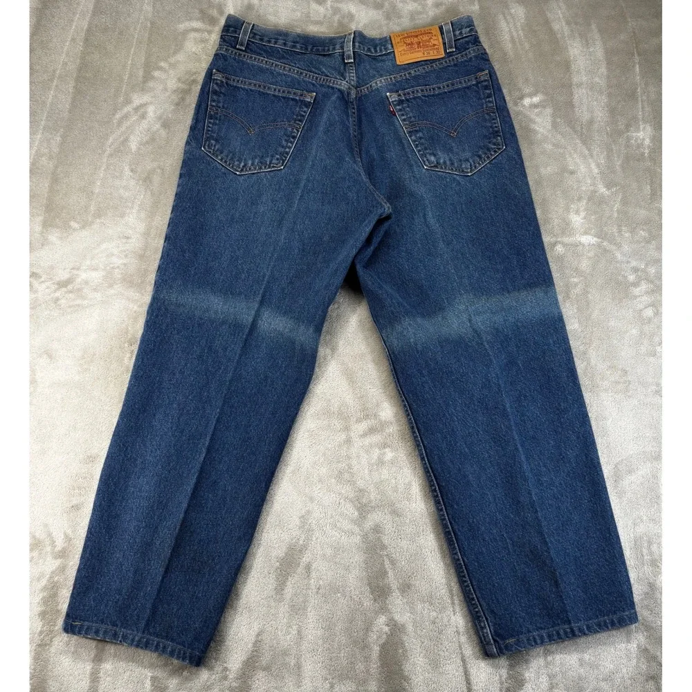 Levi's‎ 378 Y2K 2001 Relaxed Straight leg Jeans Mens 36x32 Blue Good Faded